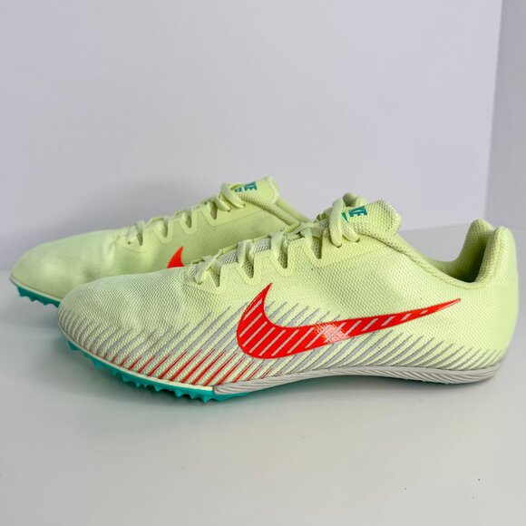 NWOT Size 9.5 - Nike Zoom Rival M9 Barely‎ Volt Hyper Orange Track Shoes - Picture 6 of 8